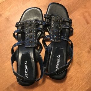 Black Aerosoles Sandals